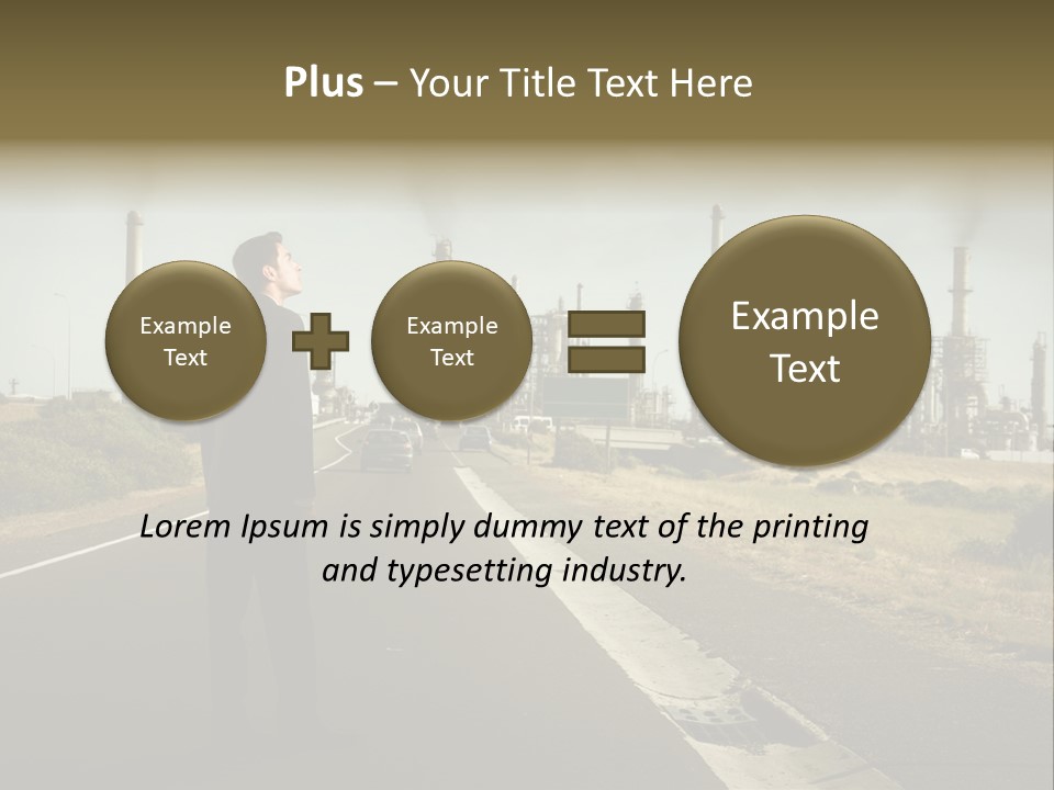 Earn Business Caucasian PowerPoint Template