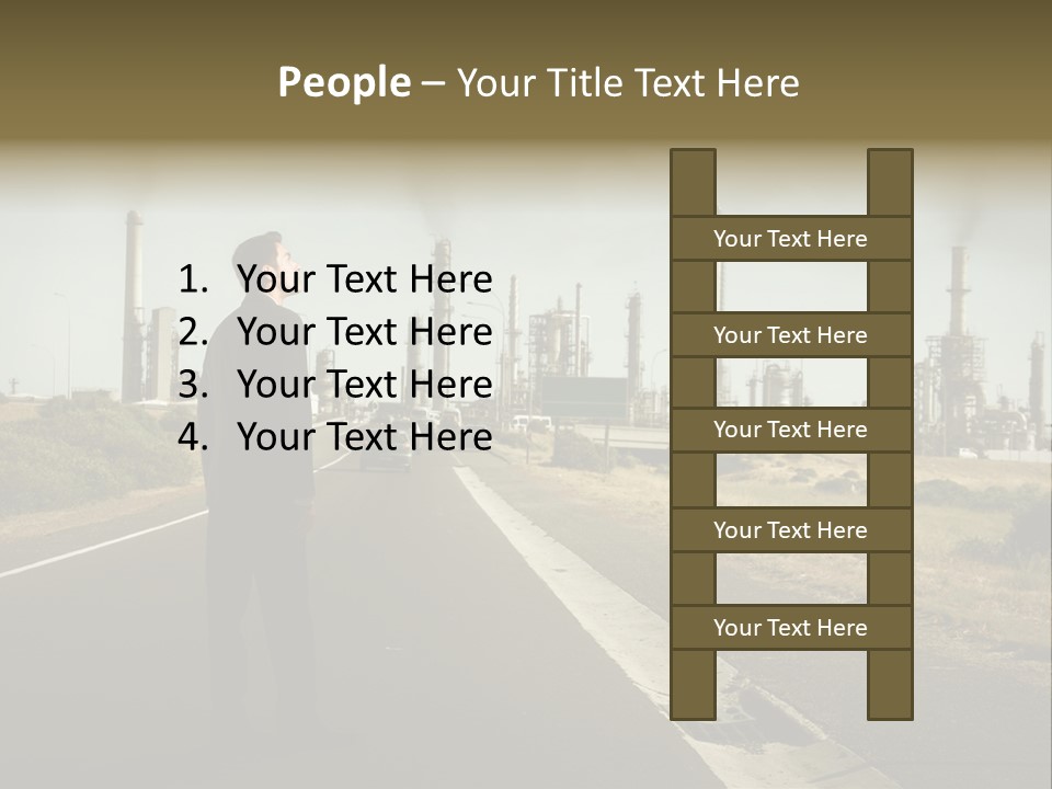 Earn Business Caucasian PowerPoint Template