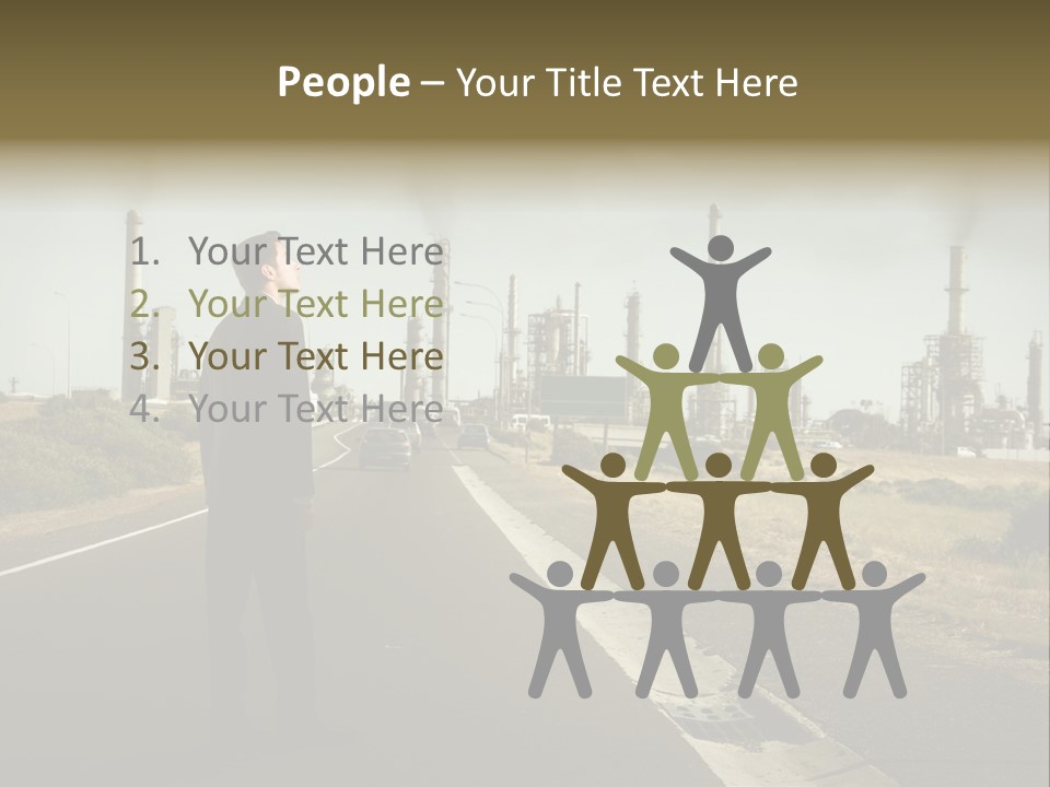 Earn Business Caucasian PowerPoint Template