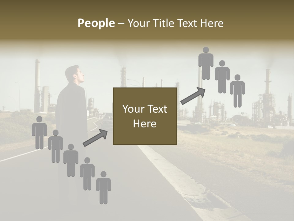 Earn Business Caucasian PowerPoint Template