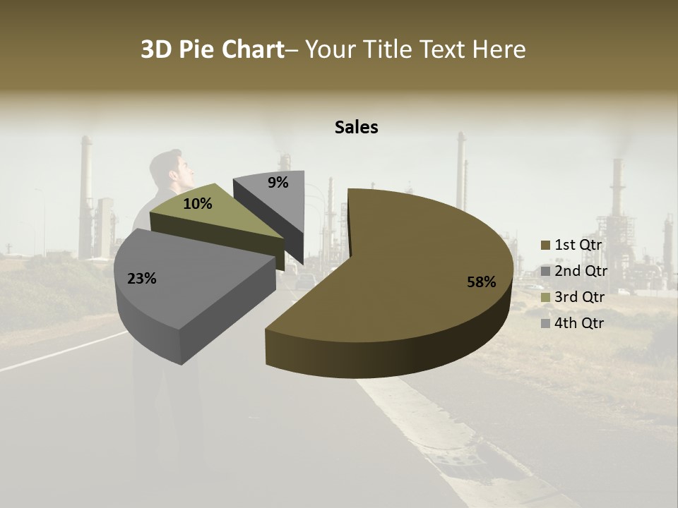 Earn Business Caucasian PowerPoint Template