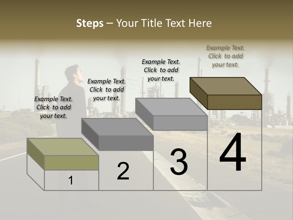 Earn Business Caucasian PowerPoint Template