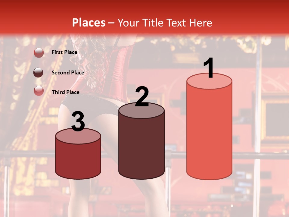 Girl Model Party PowerPoint Template