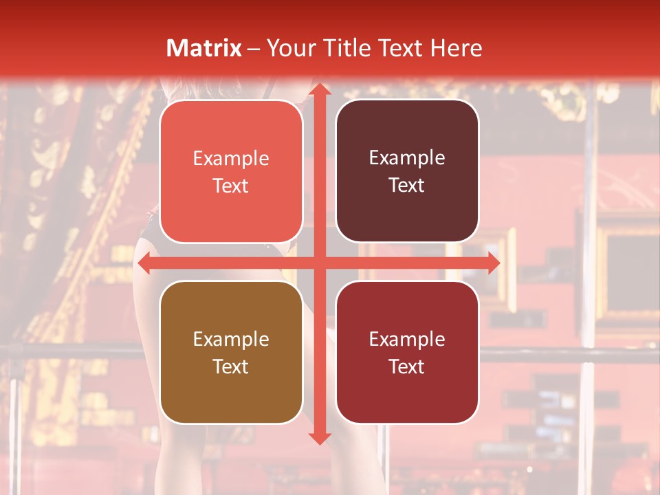 Girl Model Party PowerPoint Template