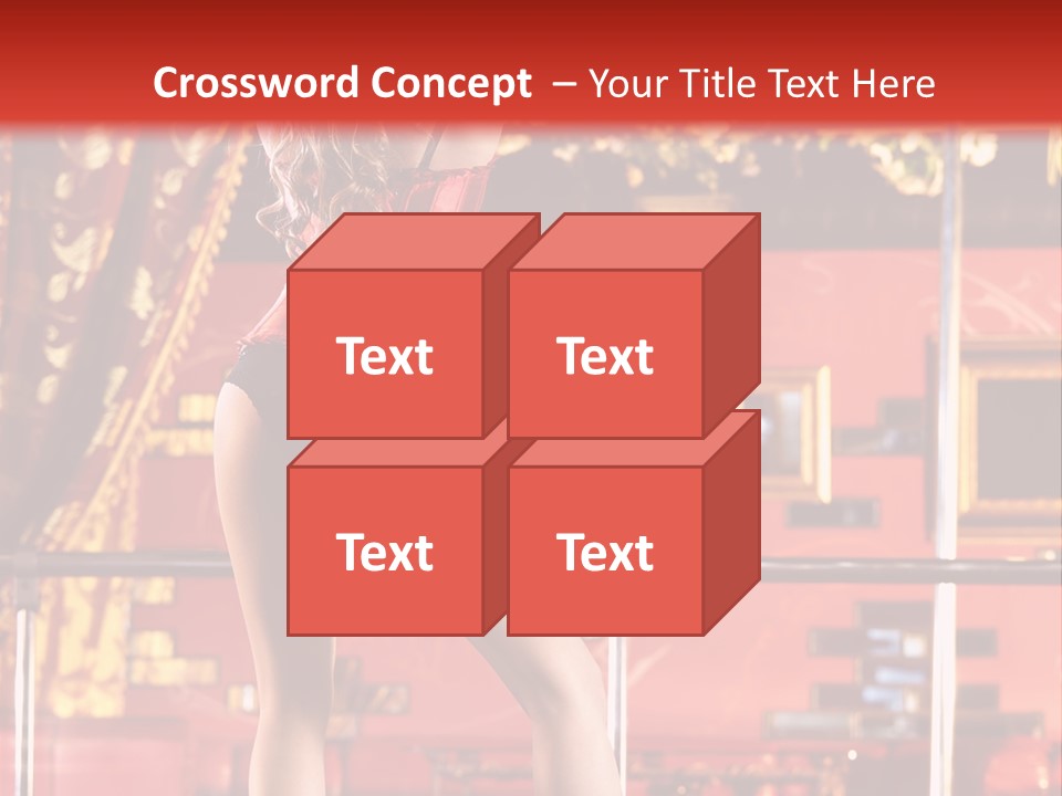 Girl Model Party PowerPoint Template