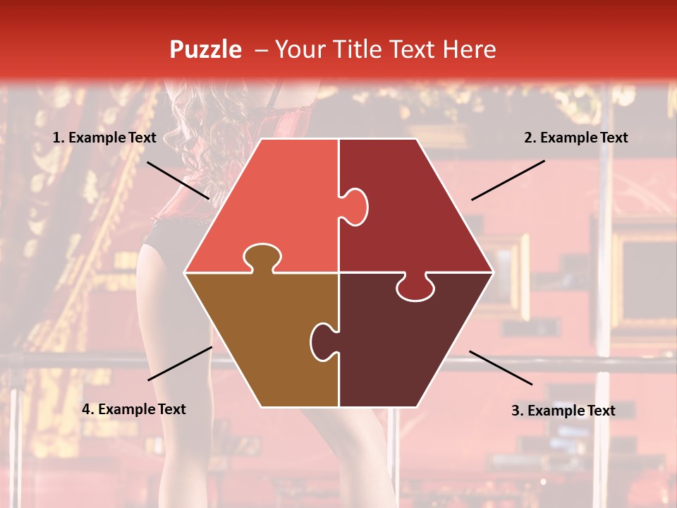 Girl Model Party PowerPoint Template