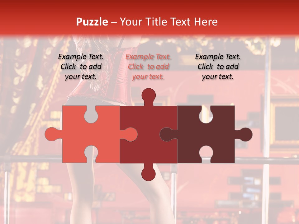 Girl Model Party PowerPoint Template