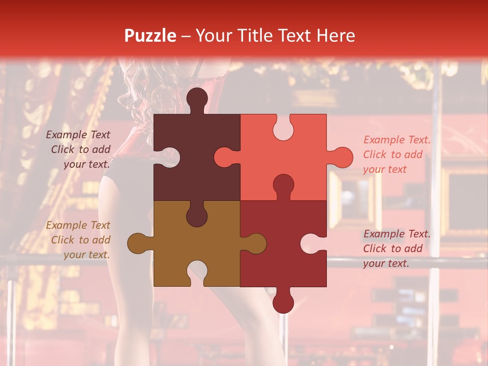 Girl Model Party PowerPoint Template