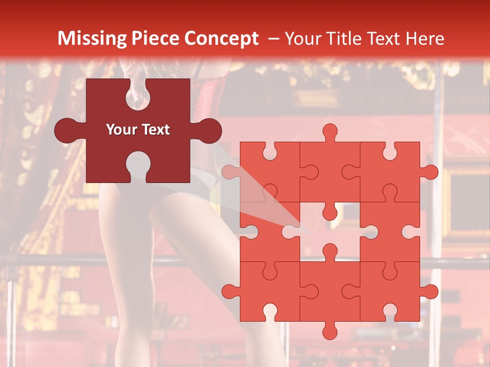 Girl Model Party PowerPoint Template