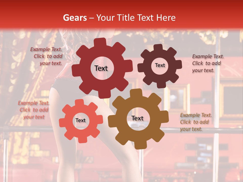 Girl Model Party PowerPoint Template