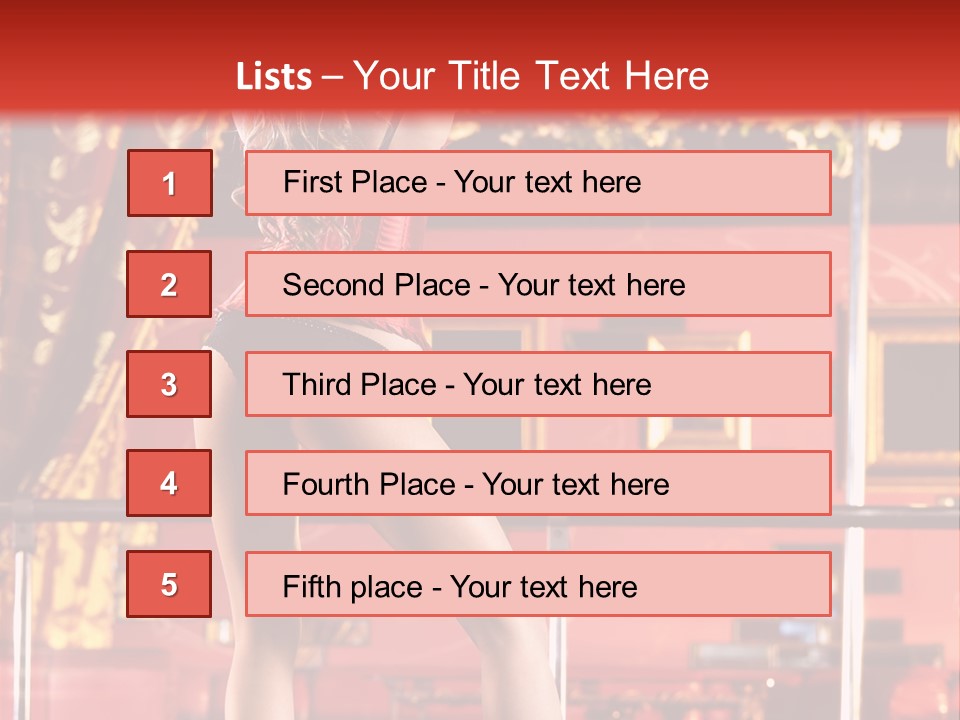 Girl Model Party PowerPoint Template