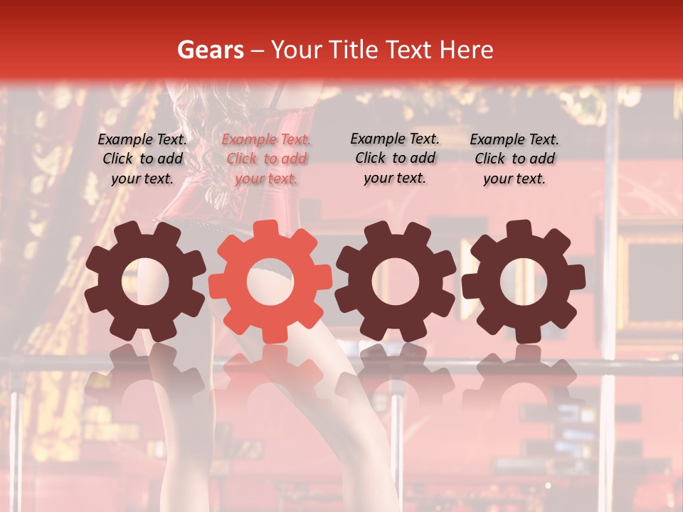 Girl Model Party PowerPoint Template