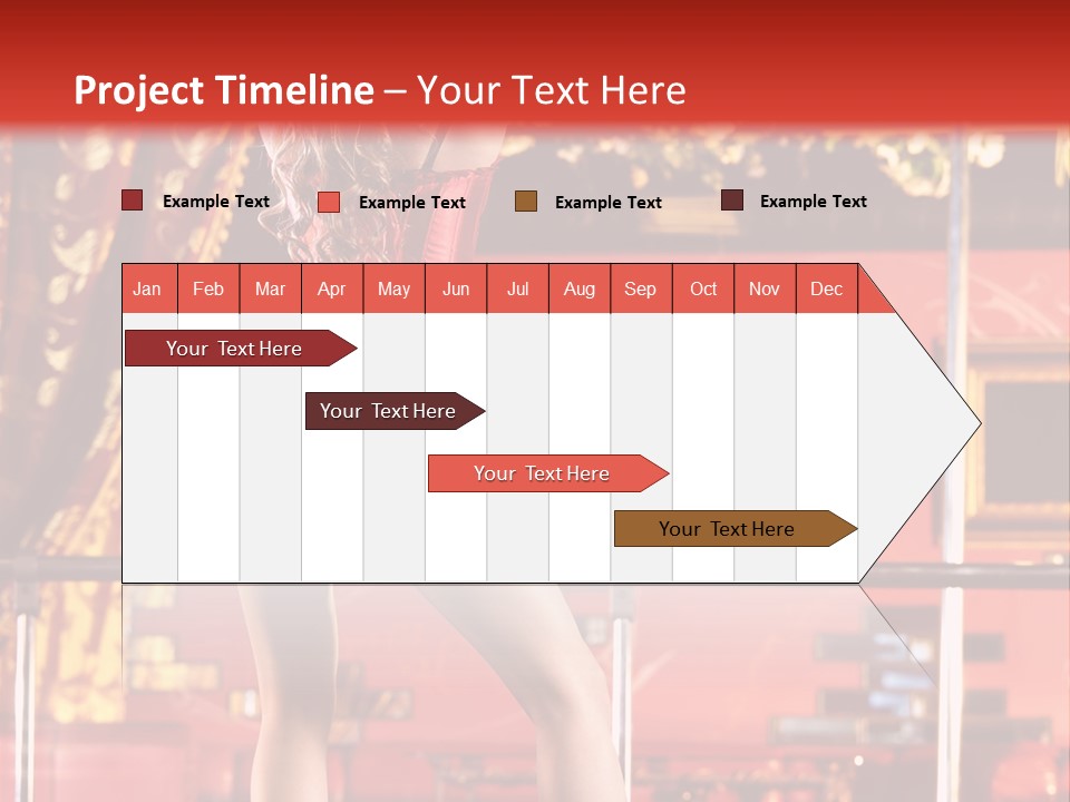 Girl Model Party PowerPoint Template