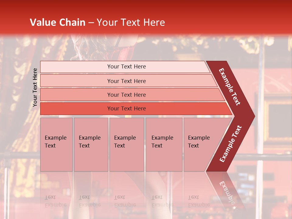 Girl Model Party PowerPoint Template