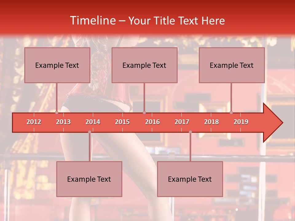 Girl Model Party PowerPoint Template