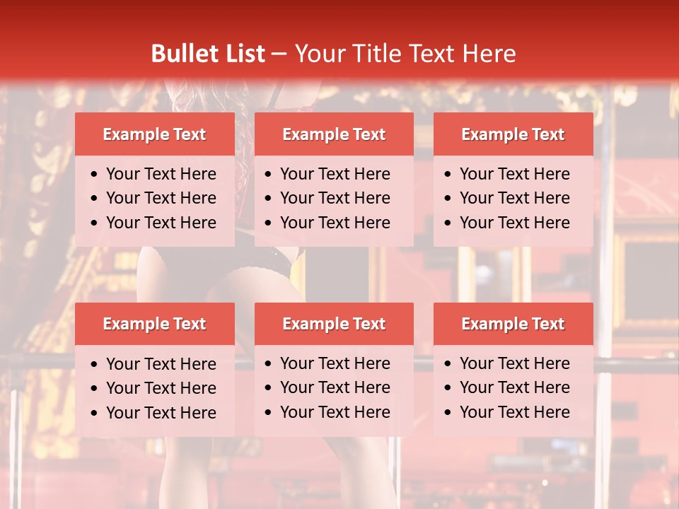 Girl Model Party PowerPoint Template