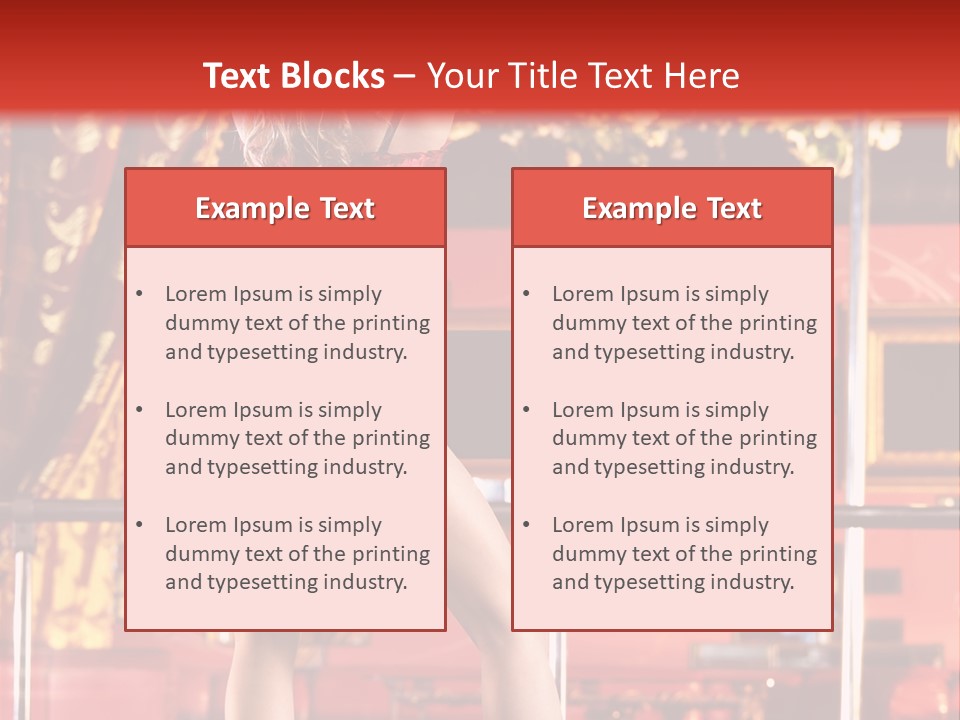 Girl Model Party PowerPoint Template