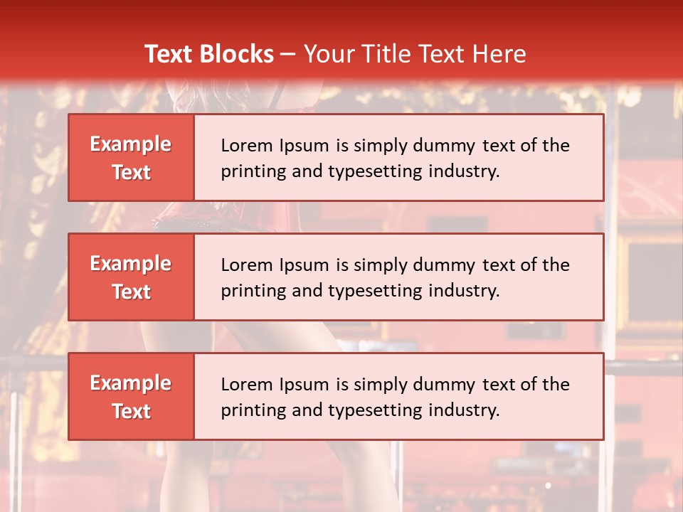 Girl Model Party PowerPoint Template