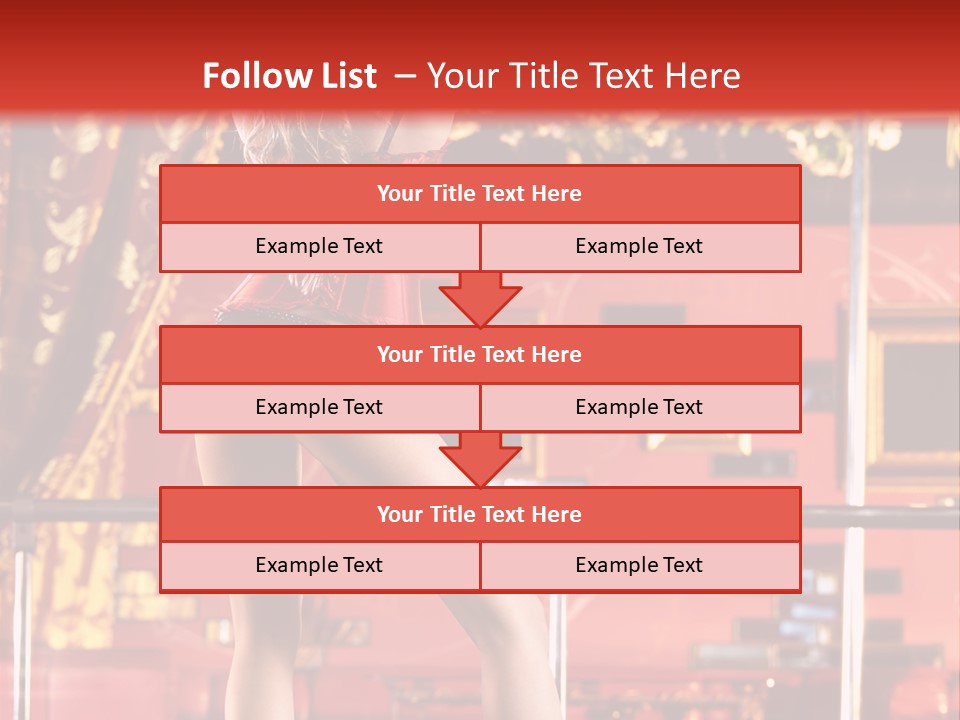 Girl Model Party PowerPoint Template