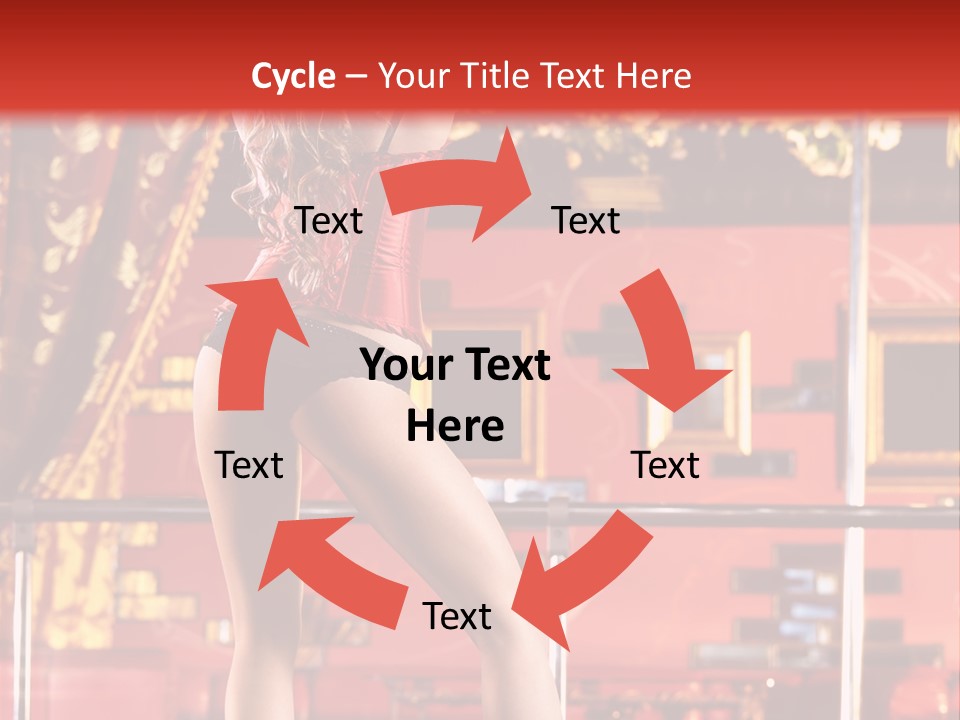 Girl Model Party PowerPoint Template