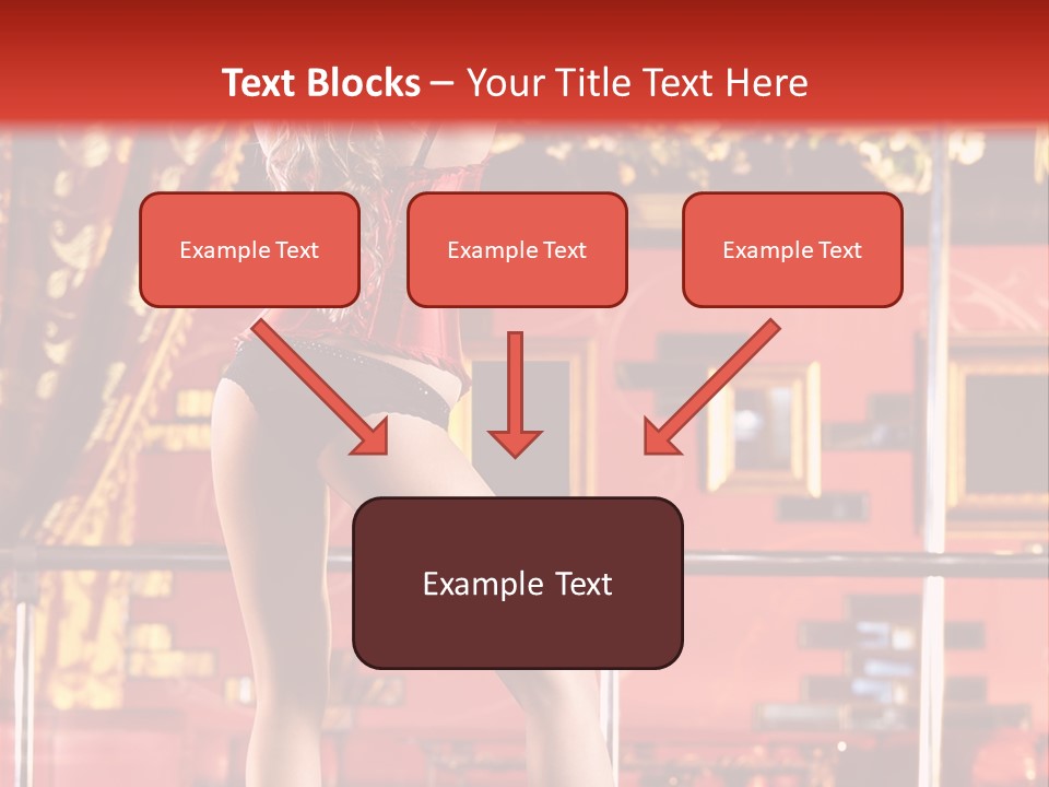 Girl Model Party PowerPoint Template