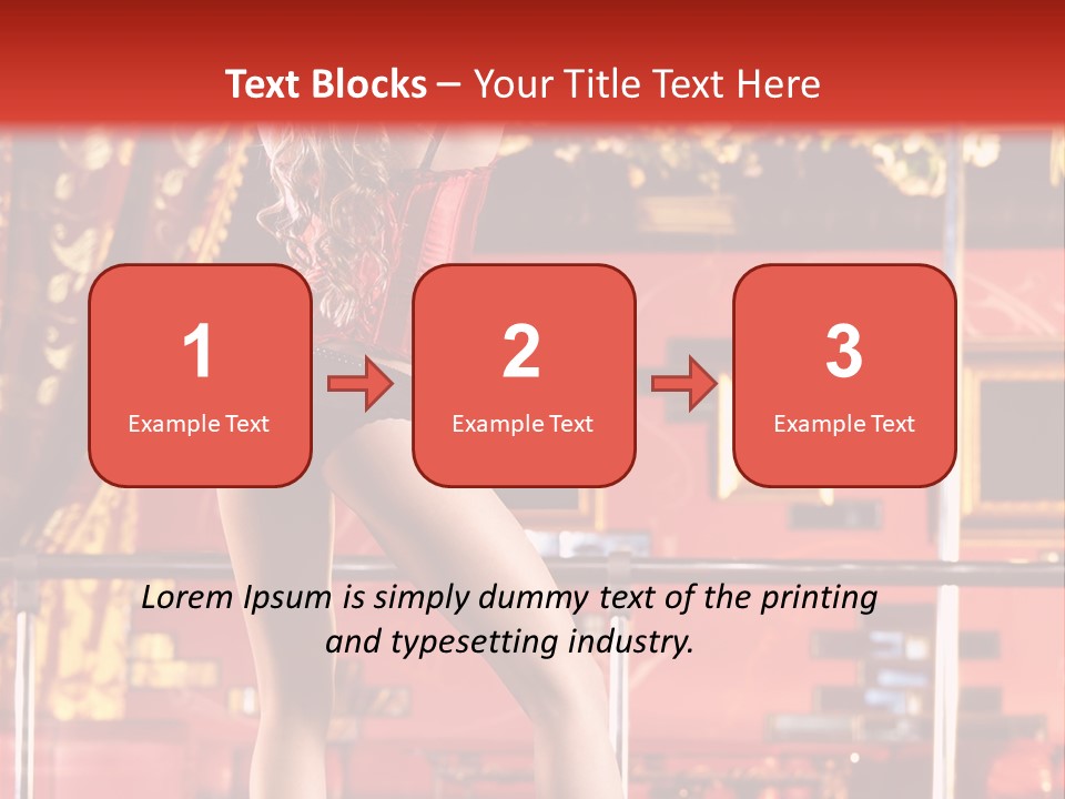 Girl Model Party PowerPoint Template