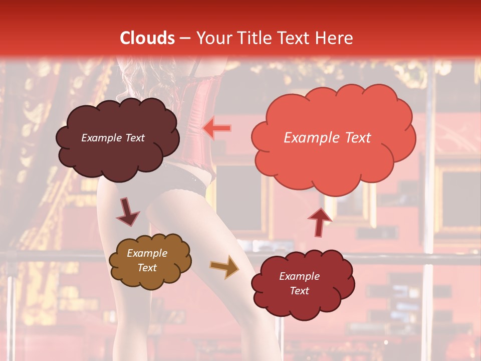 Girl Model Party PowerPoint Template