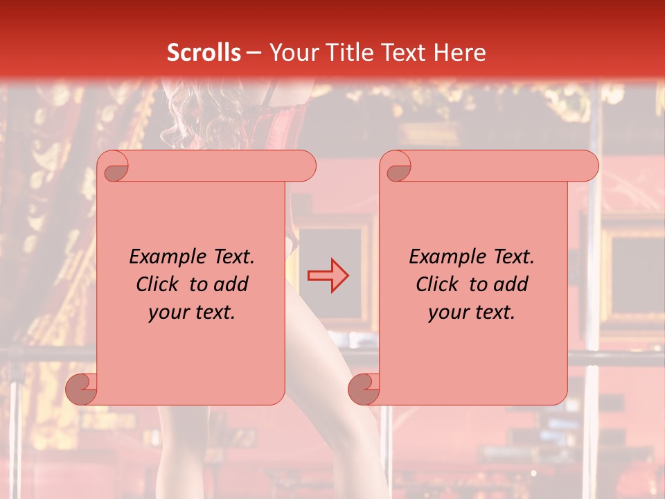 Girl Model Party PowerPoint Template