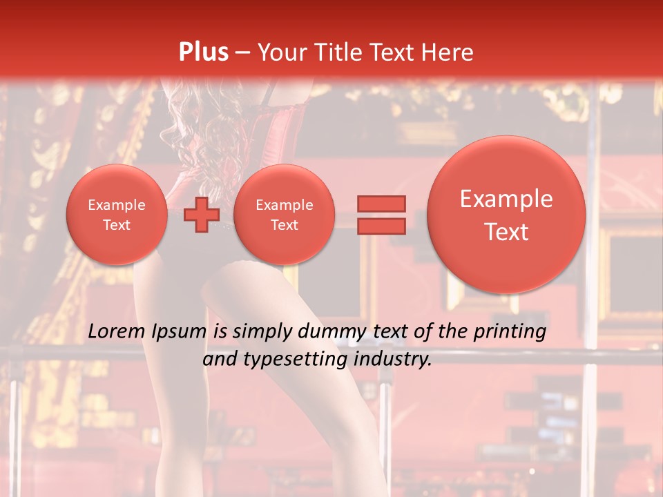 Girl Model Party PowerPoint Template