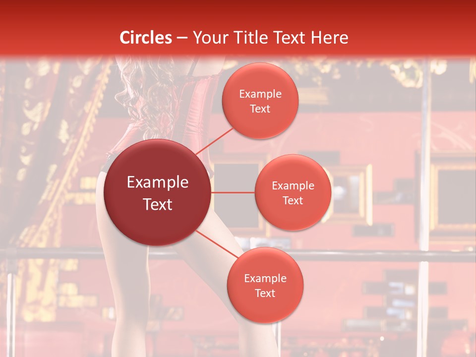 Girl Model Party PowerPoint Template