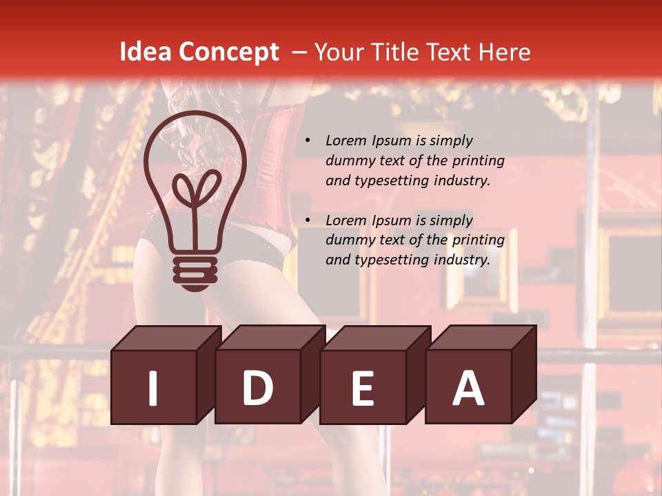 Girl Model Party PowerPoint Template