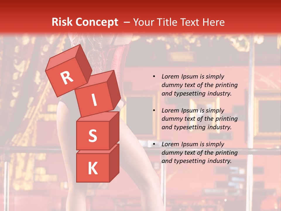 Girl Model Party PowerPoint Template