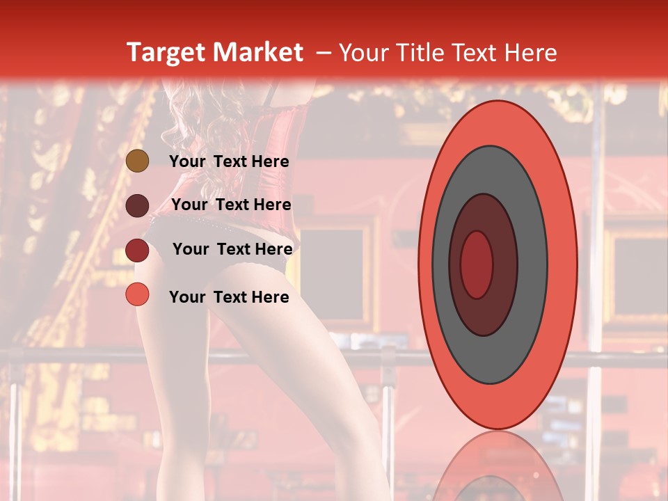 Girl Model Party PowerPoint Template