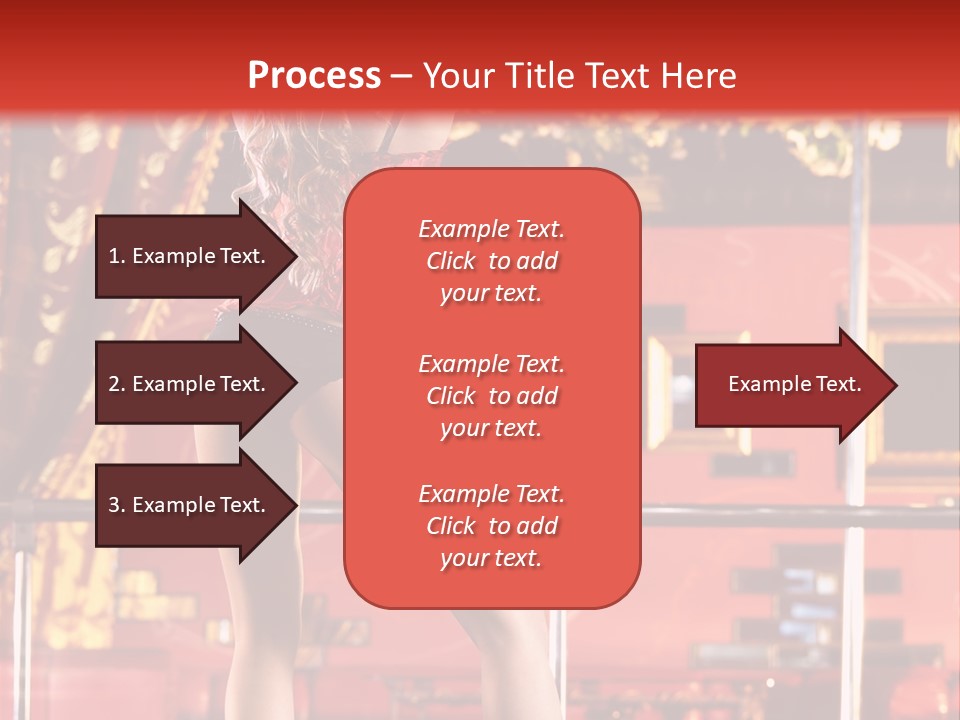 Girl Model Party PowerPoint Template