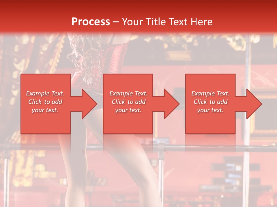 Girl Model Party PowerPoint Template