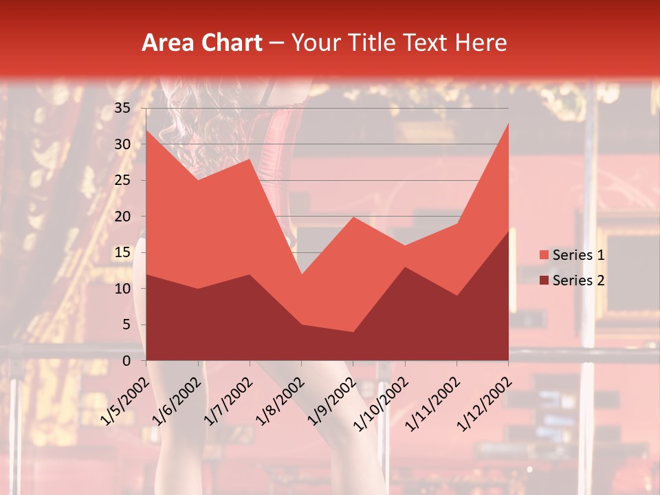 Girl Model Party PowerPoint Template