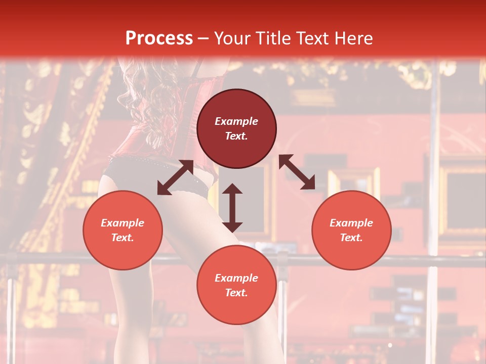 Girl Model Party PowerPoint Template