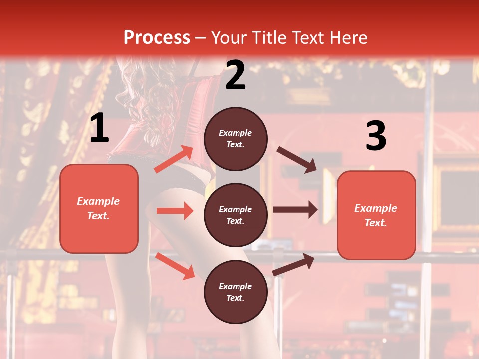 Girl Model Party PowerPoint Template