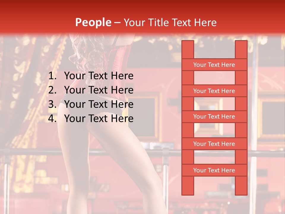 Girl Model Party PowerPoint Template