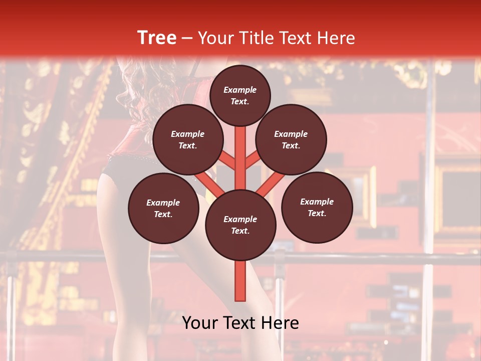 Girl Model Party PowerPoint Template