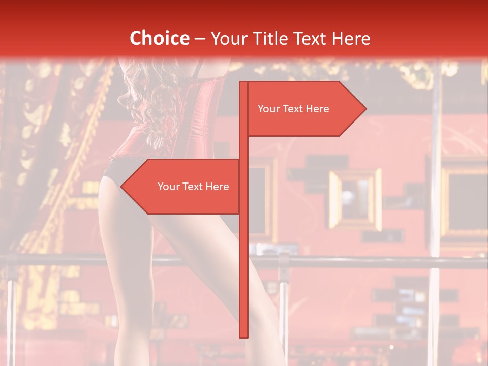 Girl Model Party PowerPoint Template