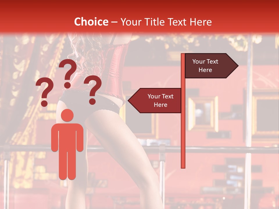 Girl Model Party PowerPoint Template