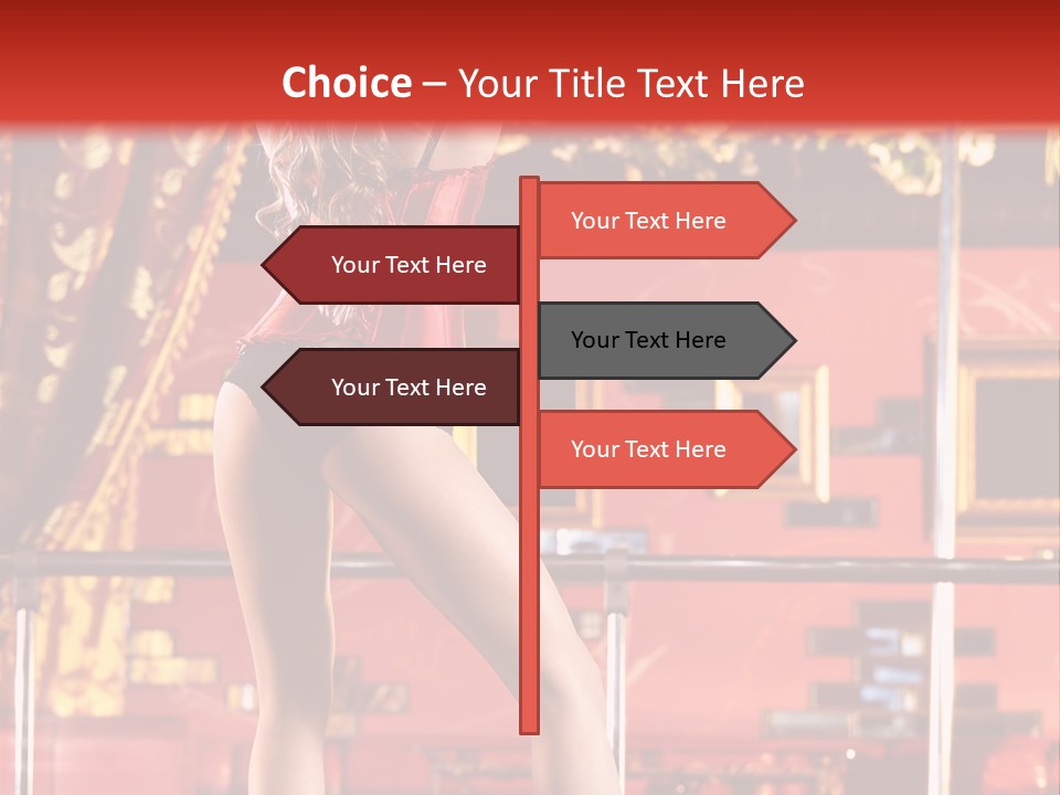 Girl Model Party PowerPoint Template