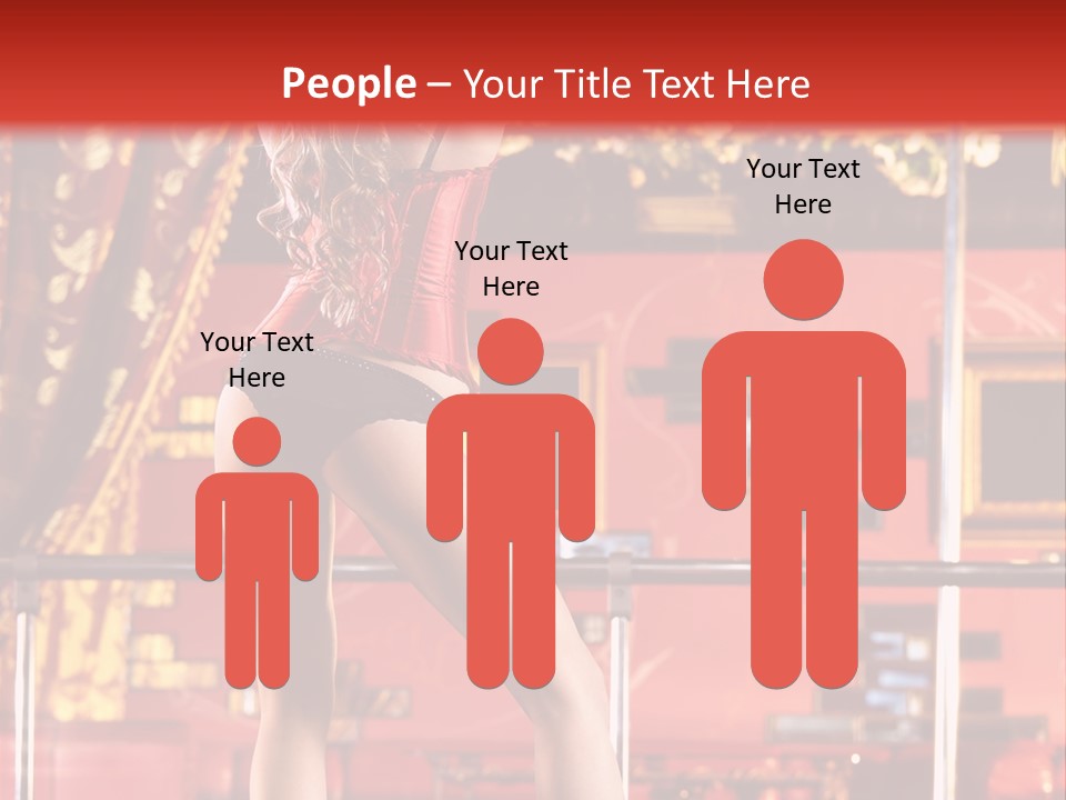 Girl Model Party PowerPoint Template