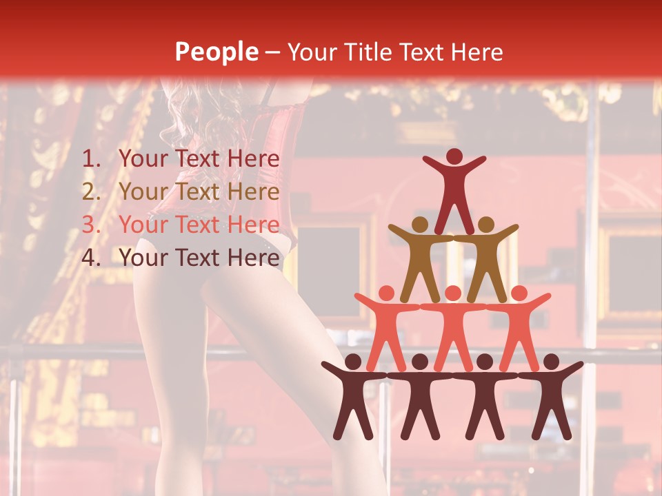 Girl Model Party PowerPoint Template