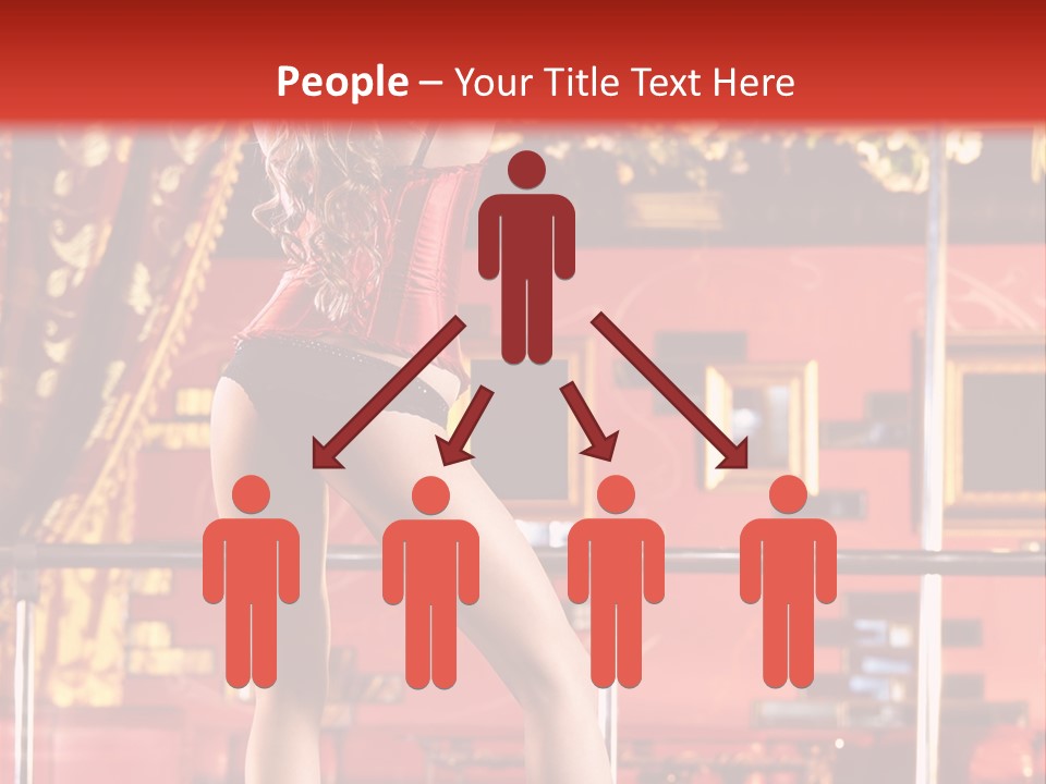 Girl Model Party PowerPoint Template