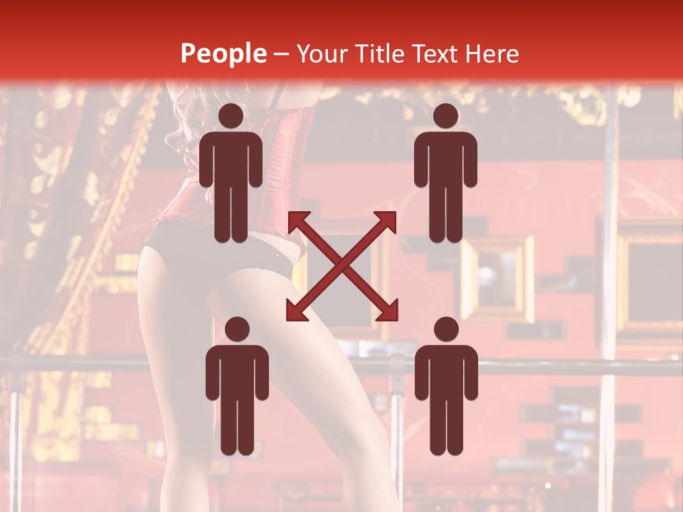 Girl Model Party PowerPoint Template