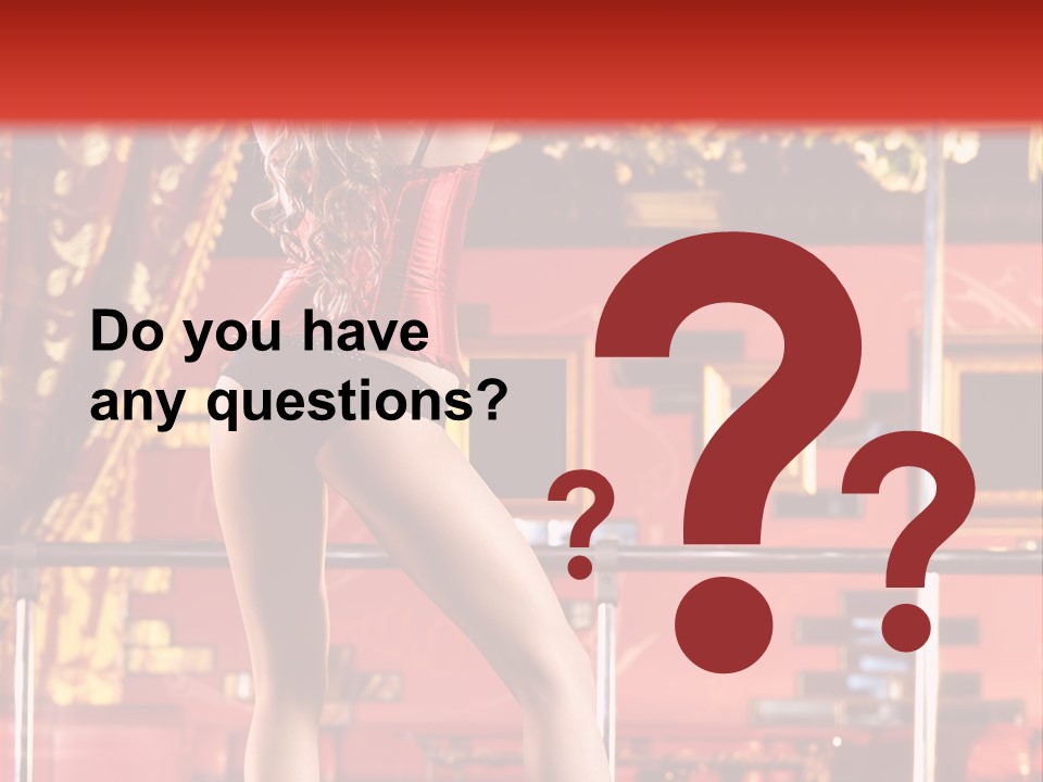 Girl Model Party PowerPoint Template