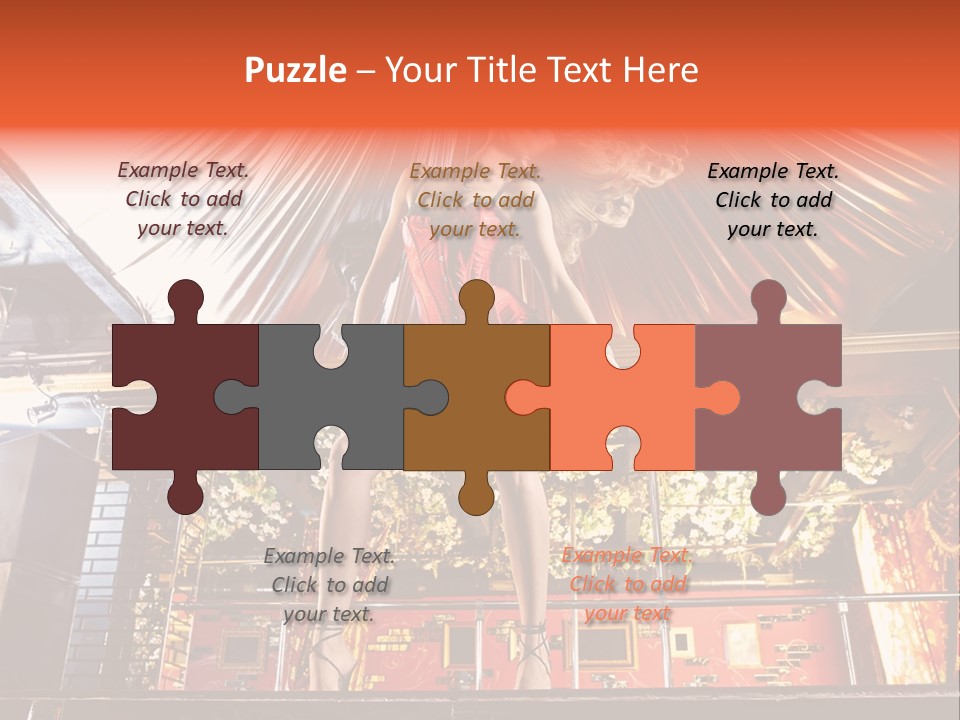 Lingerie Fashion Stripper PowerPoint Template