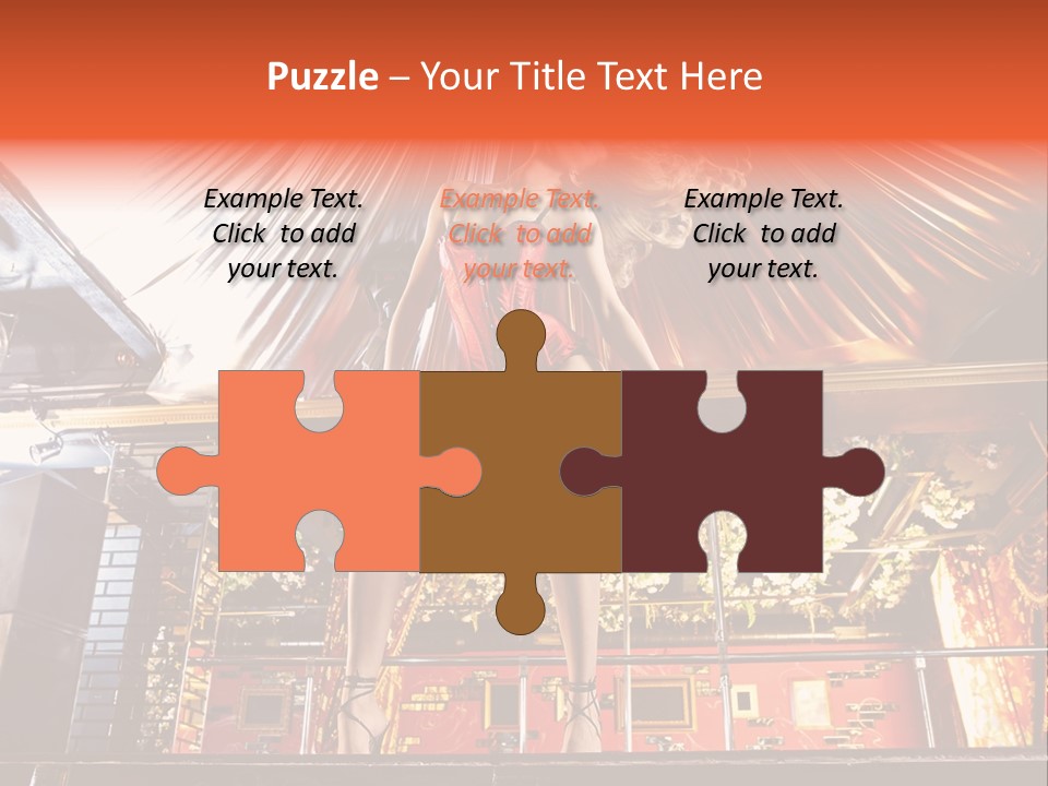 Lingerie Fashion Stripper PowerPoint Template